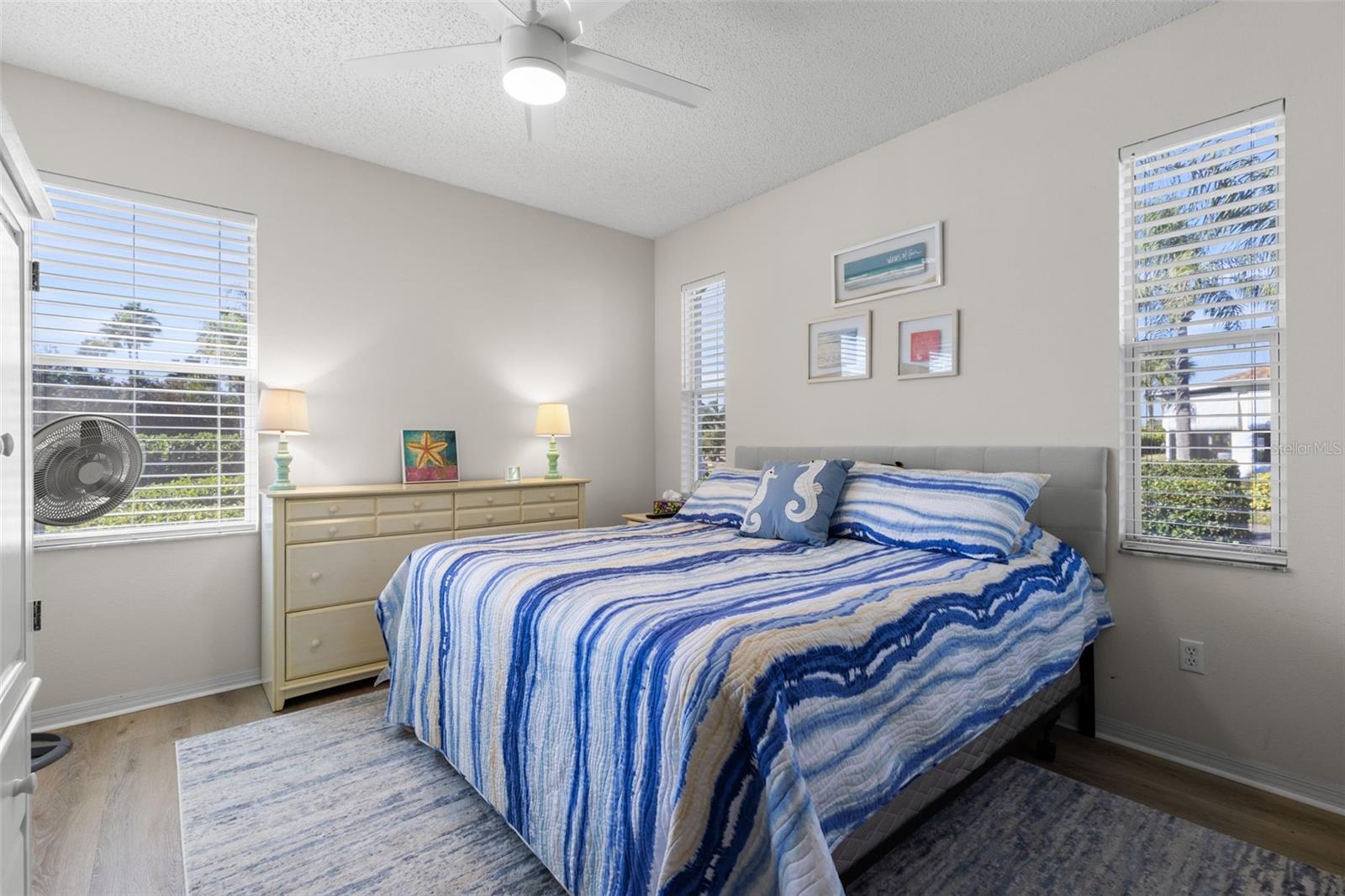 Spacious primary bedroom