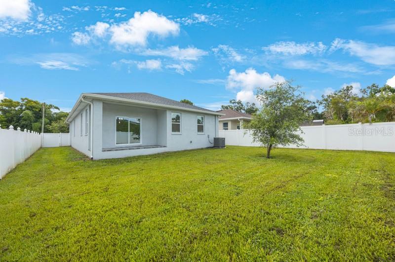 Backyard: Fully fenced & large enough for a pool