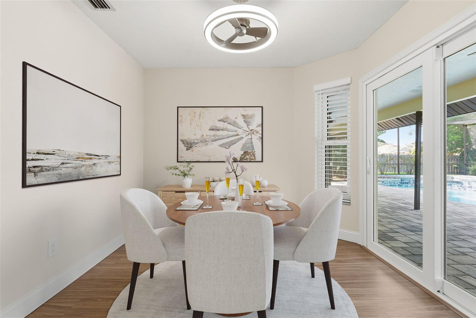 Virtually Staged Breakfast Room