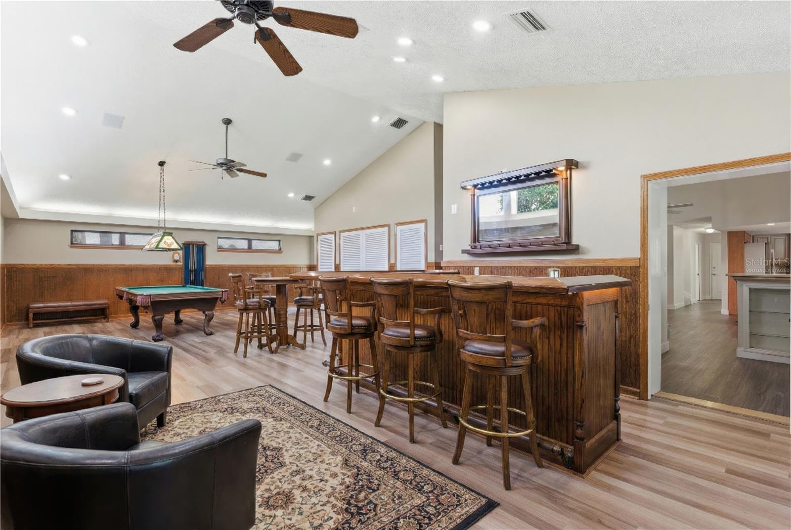 Virtually Staged Game Room