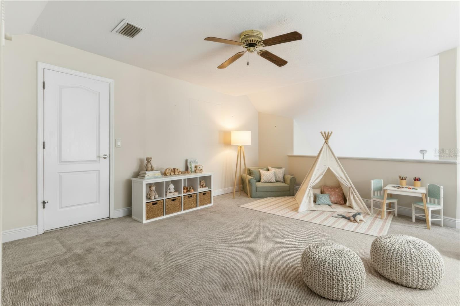 Virtually Staged Loft Upstairs