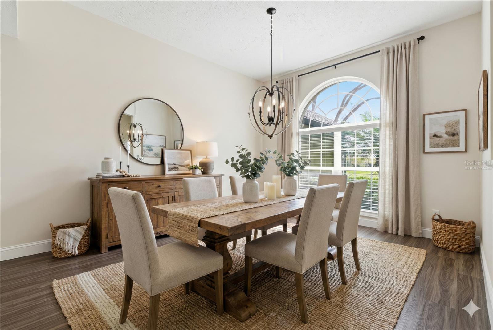 Virtually Staged Dining Room