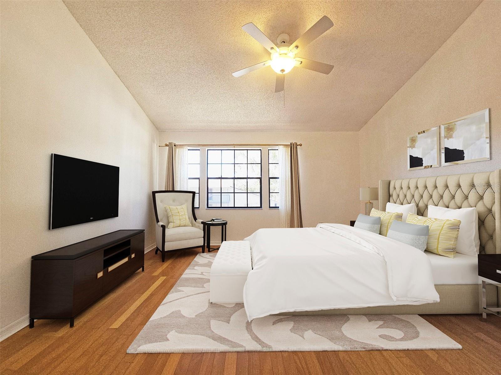 Virtually Staged  Primary Bedroom