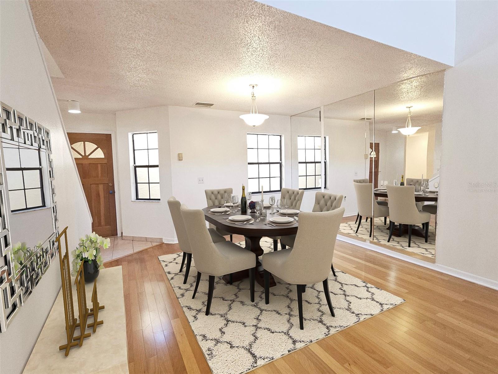 Virtually Staged Dining Room