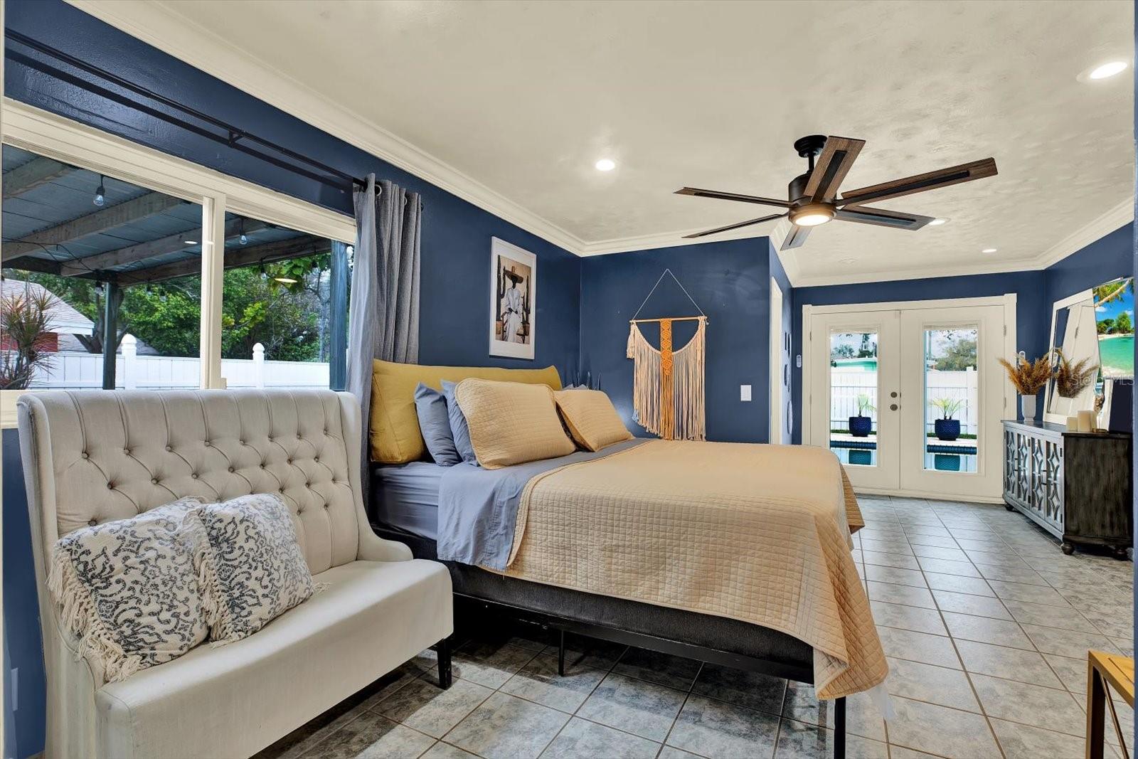 HUGE Master Bedroom has TWO Closets (One Walk-in)