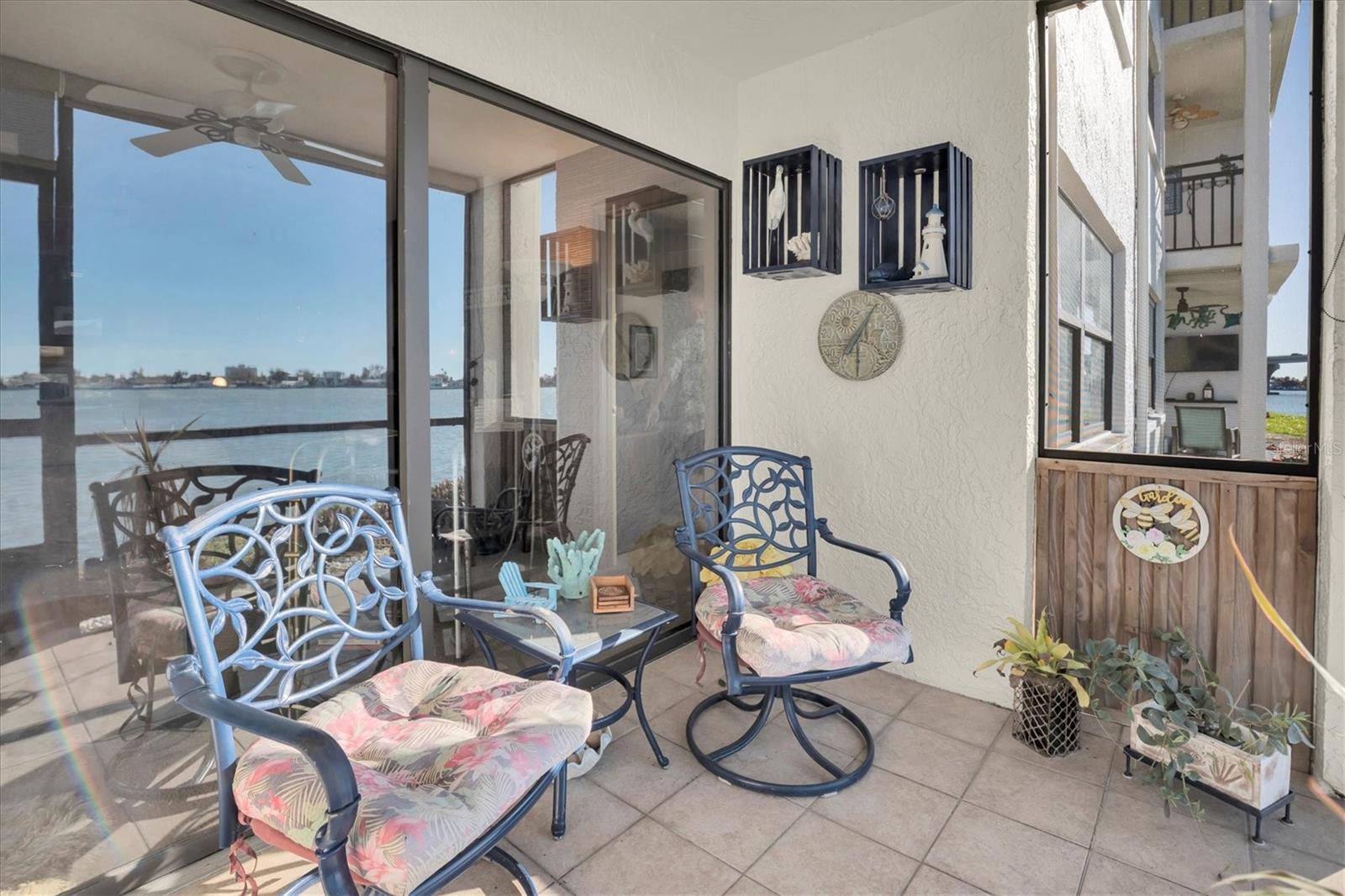 Spacious screened patio