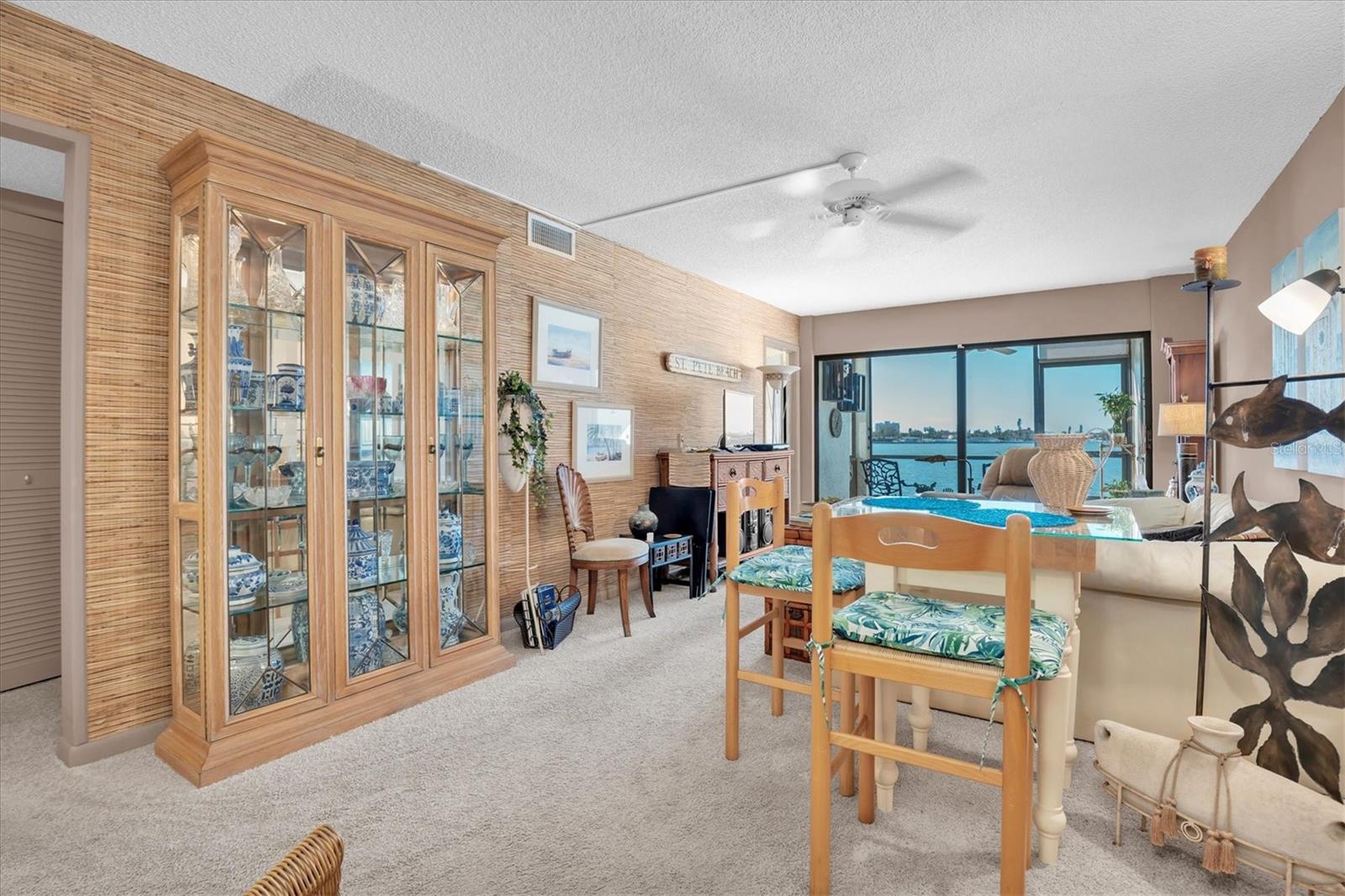 Main living space looks out to the beautiful Bay