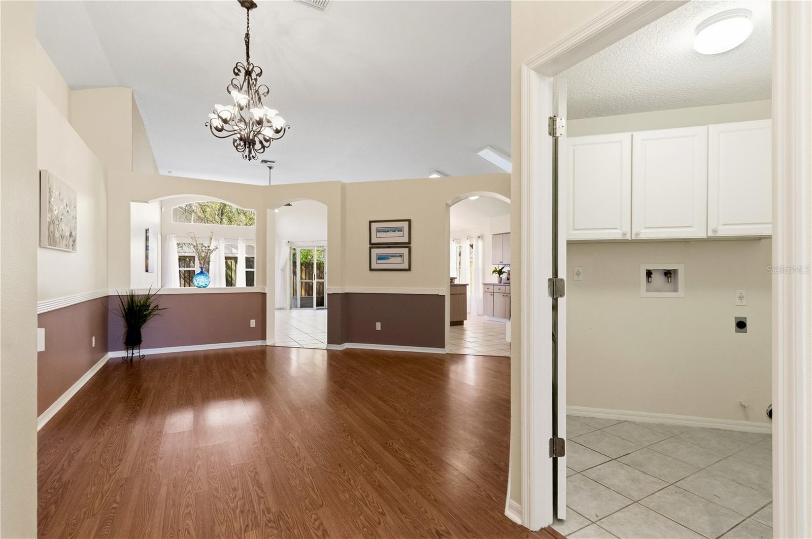 Enter through the foyer to a large formal dining room