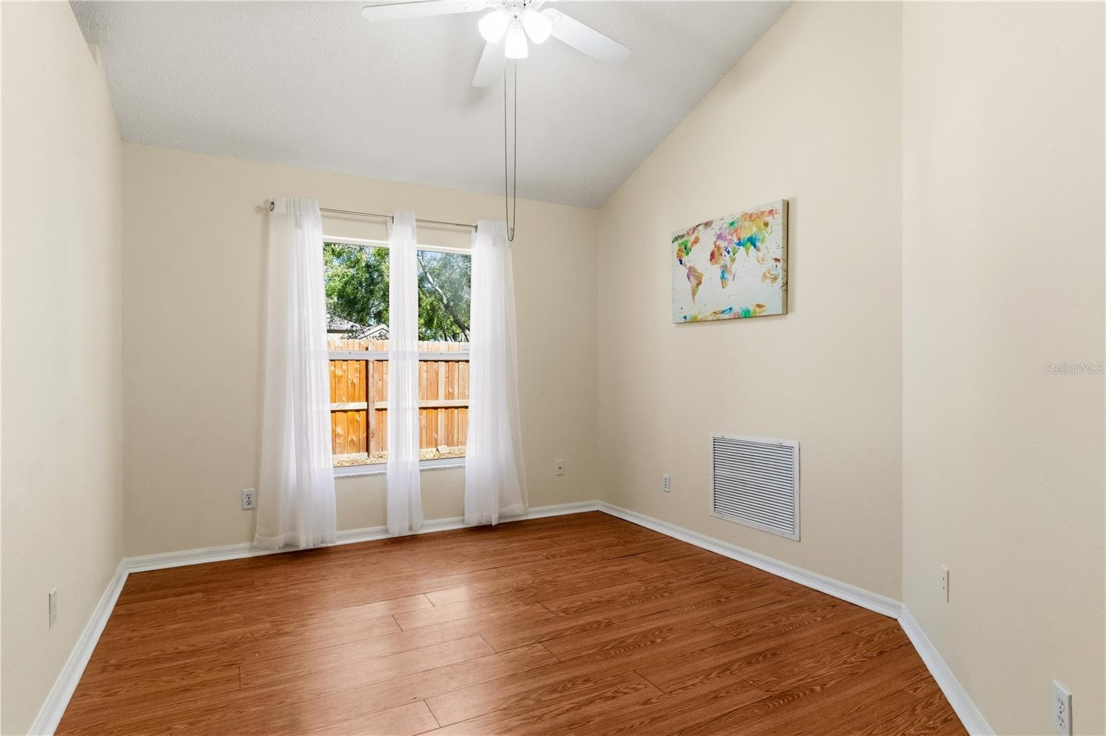 Office adjacent to the dining room