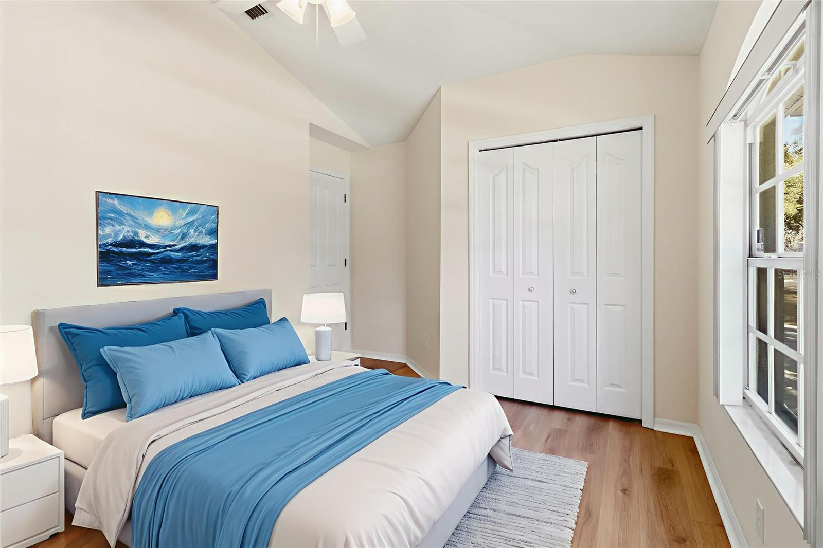 Virtualy staged bedroom 2