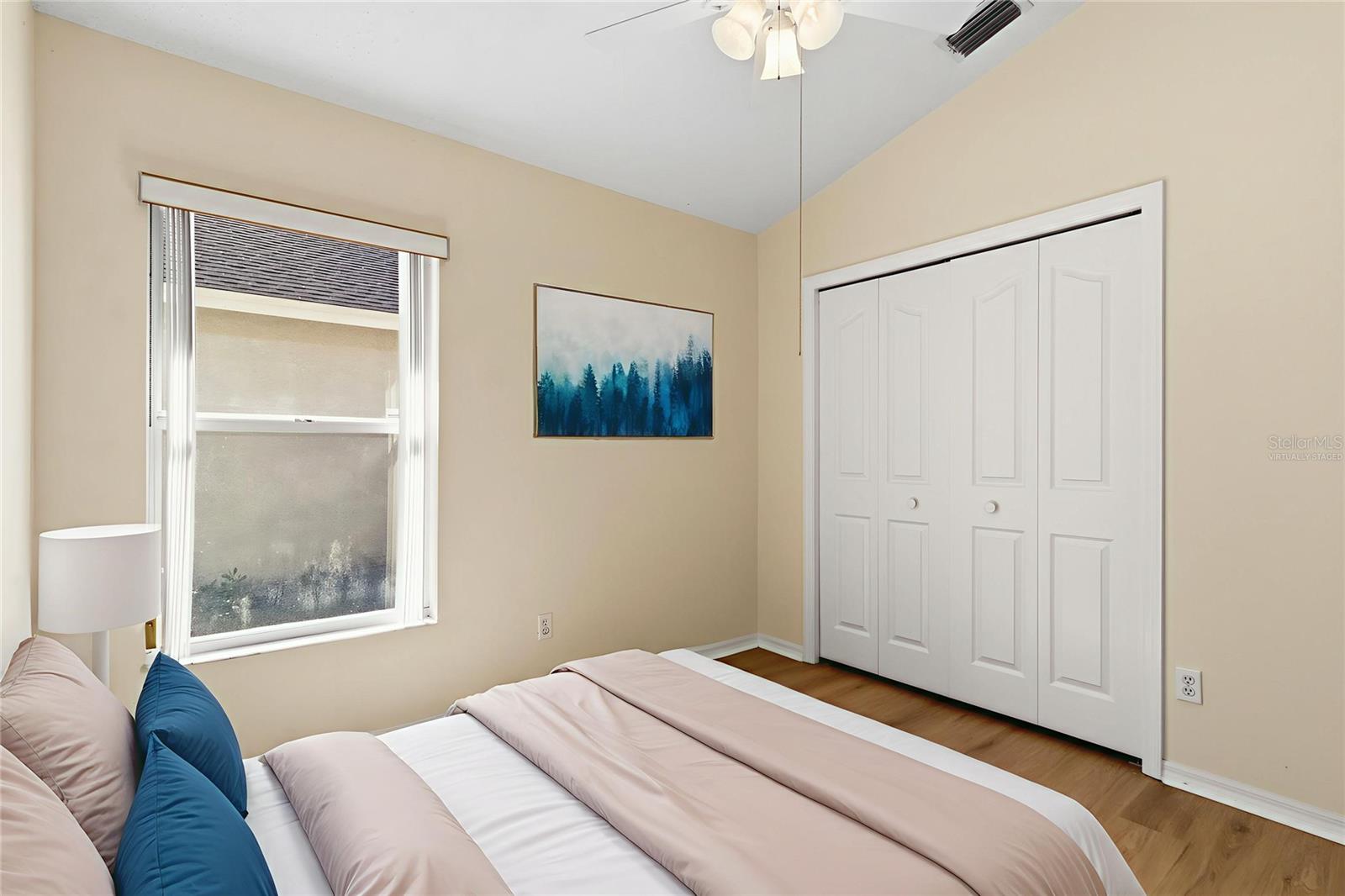 Virtually staged bedroom 3