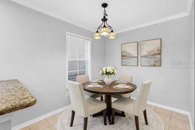 Breakfast Nook - Virtually Staged