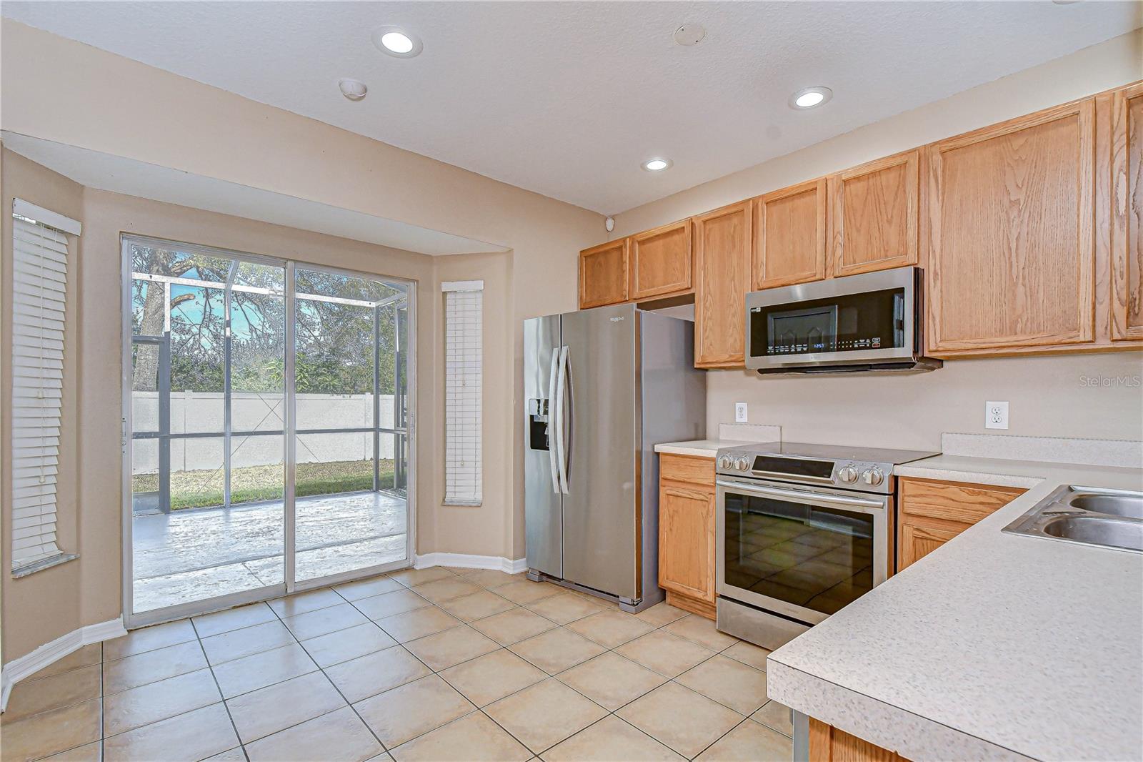 Kitchen with sliders!