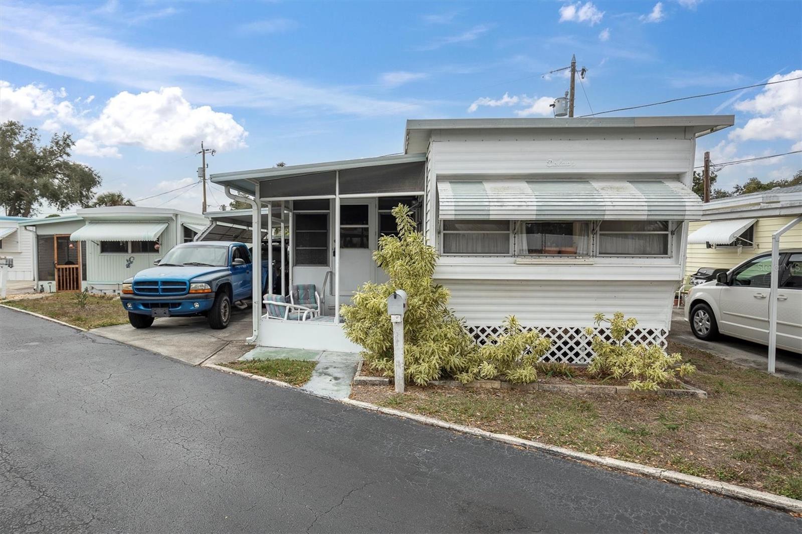 Front of home with Northeast exposure