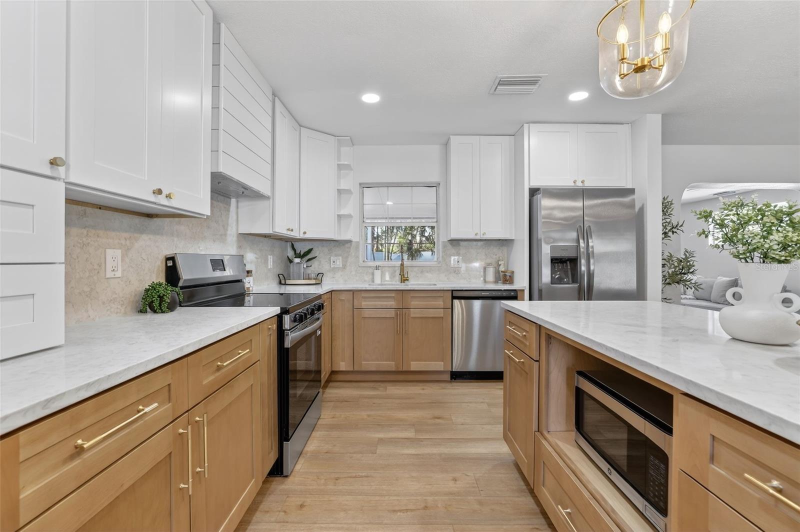 Designer-finished kitchen