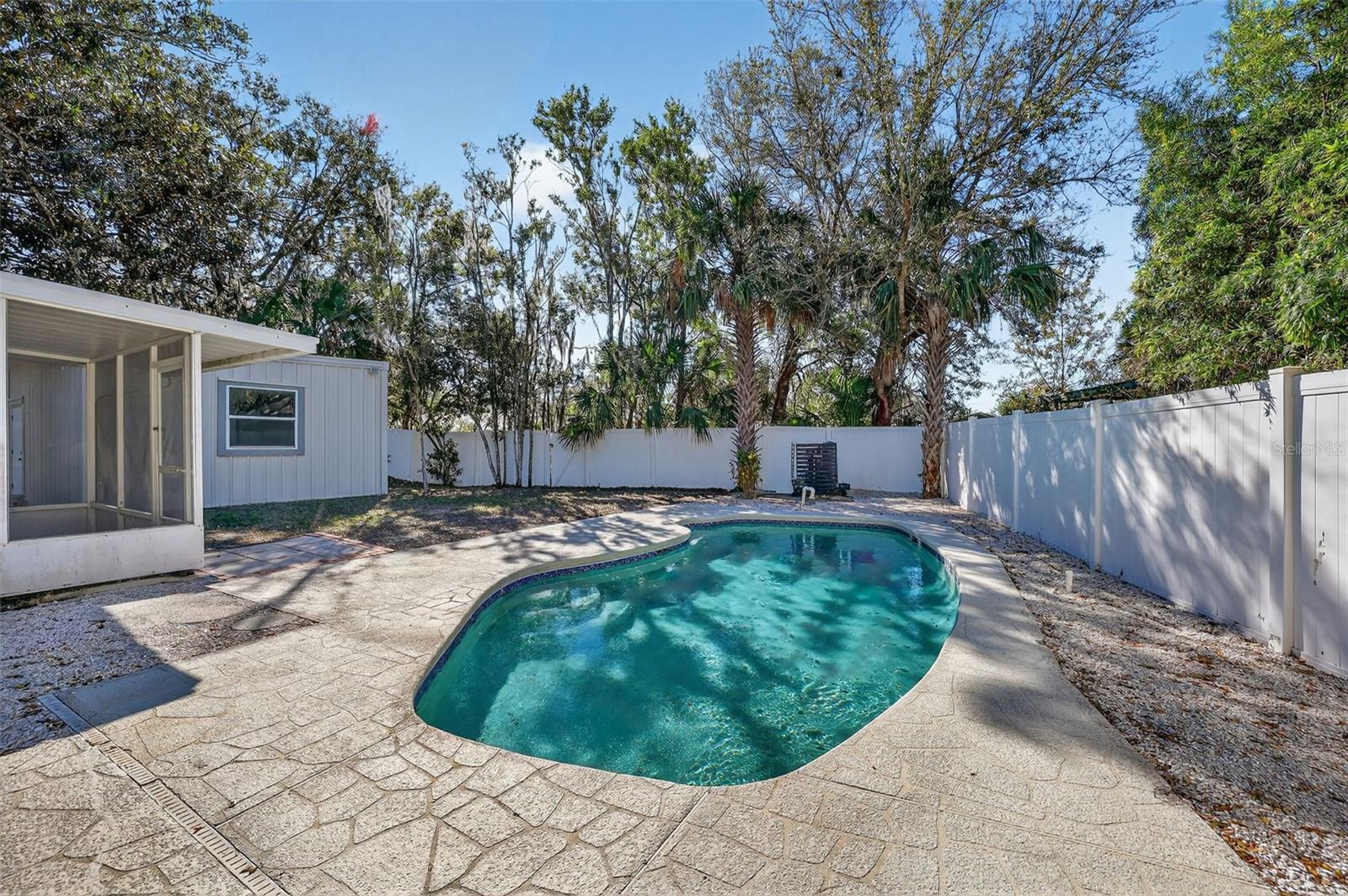 Backyard Oasis as you step outside of the primary bedroom!