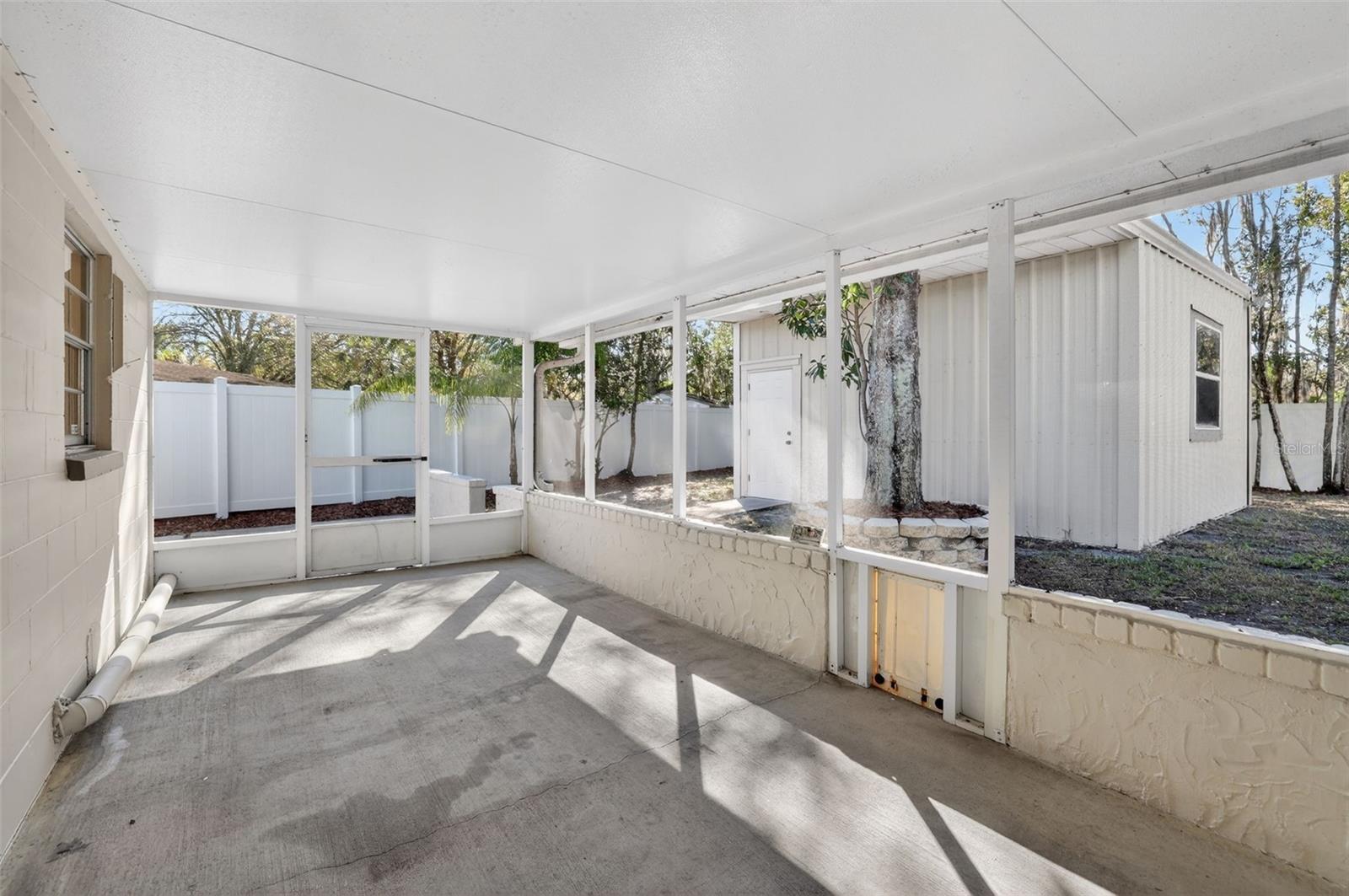 Second Covered Rear Porch Area