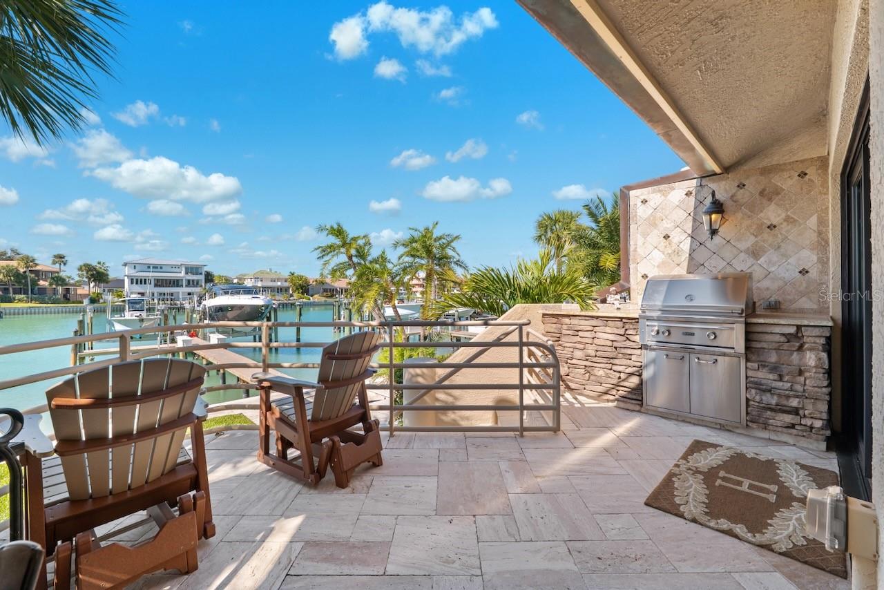 Outdoor kitchen.