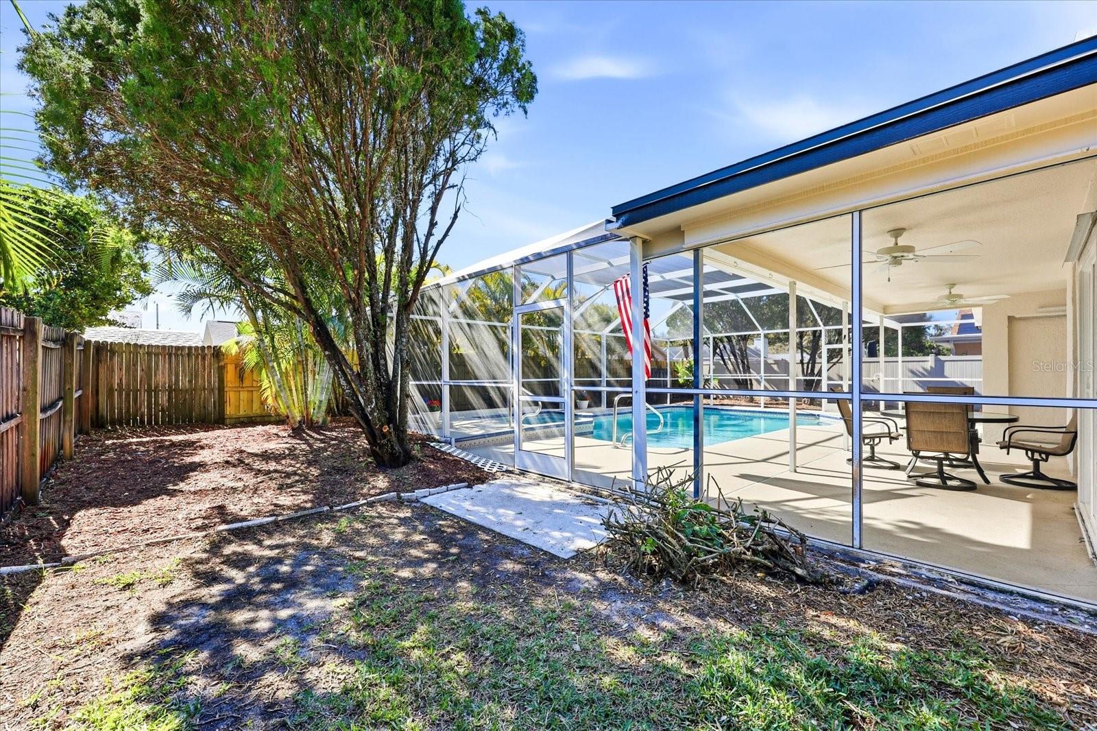 Fully Fenced Backyard