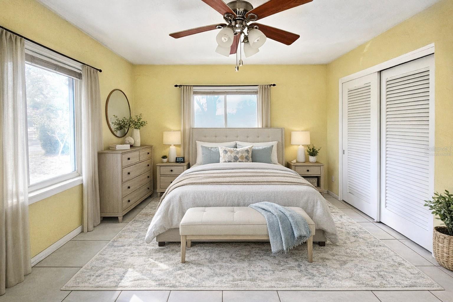 Bedroom 1: Photo has been virtually staged