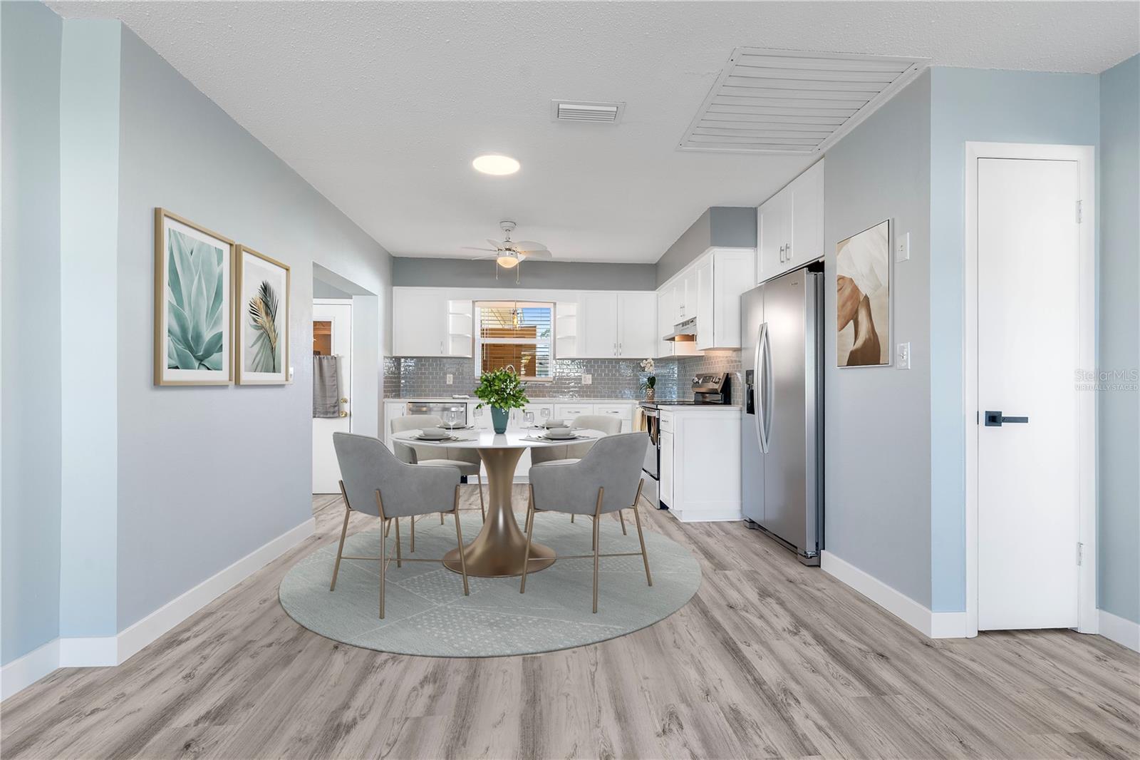 Virtually Staged * Kitchen and Dining