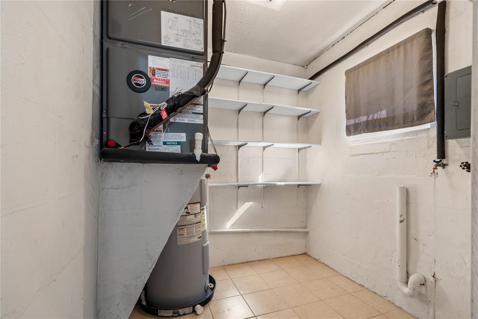 HVAC and Washer/Dryer room