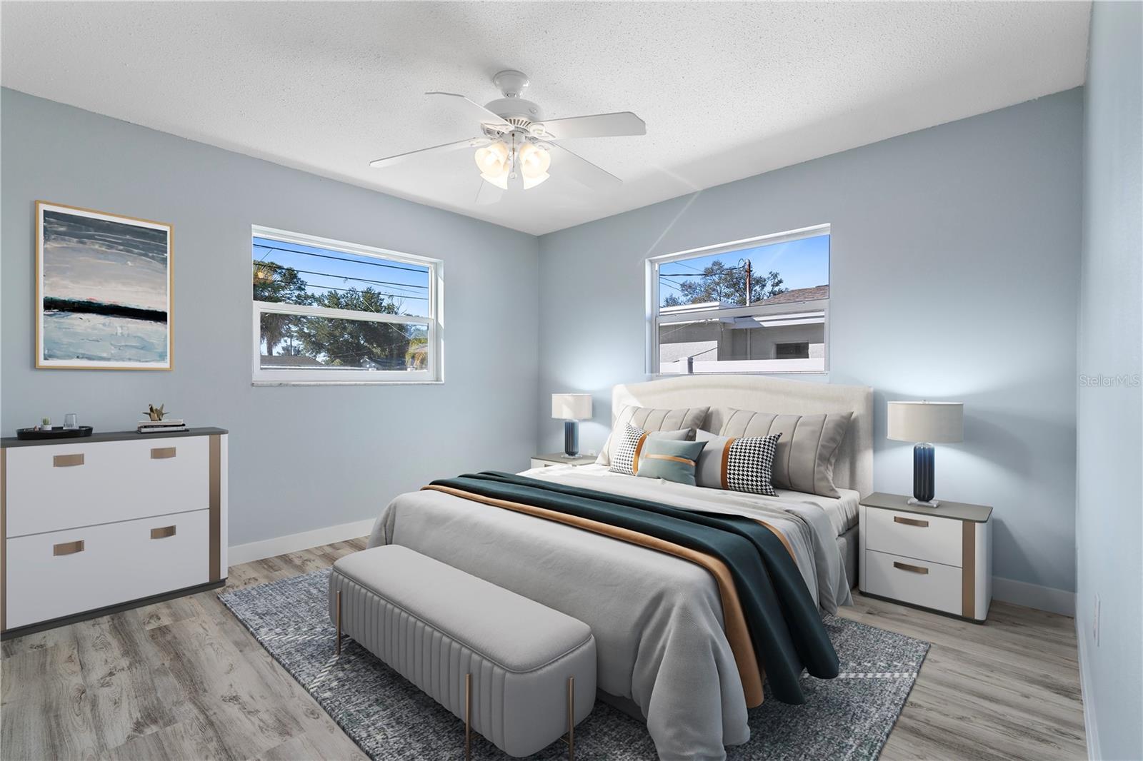 Virtual Staging in Primary Bedroom