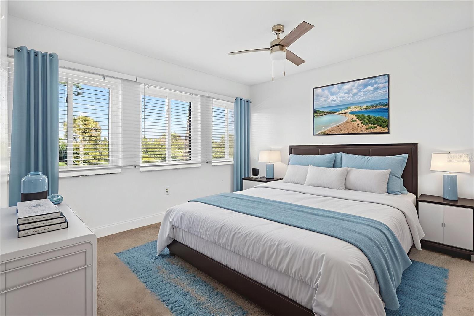 Virtually Staged. Versatile guest suite or home office.