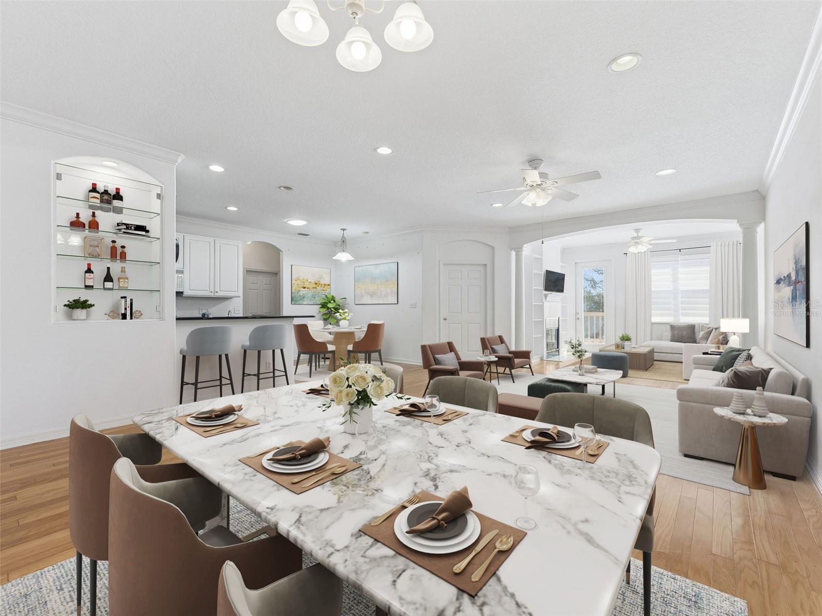 Virtually staged; spacious great room