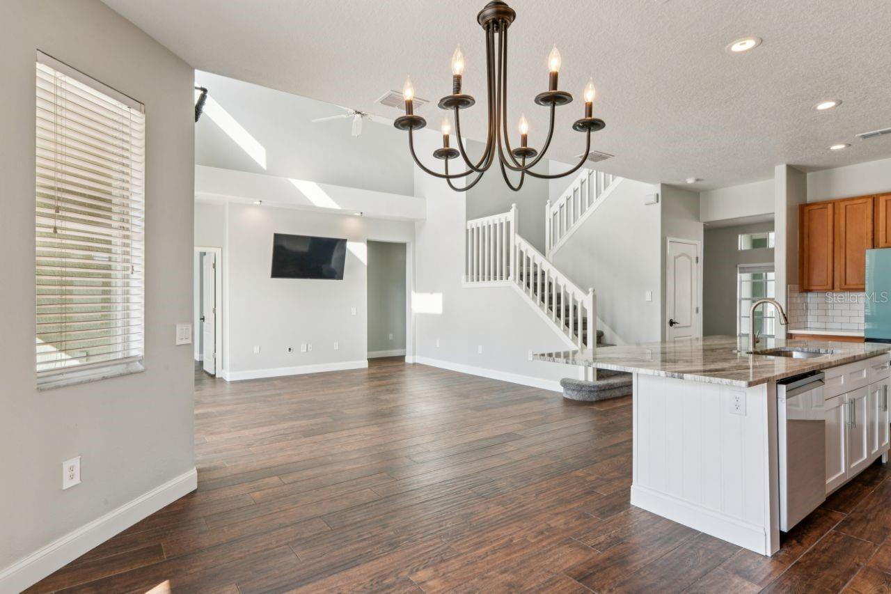 Breakfast Nook into Family Room