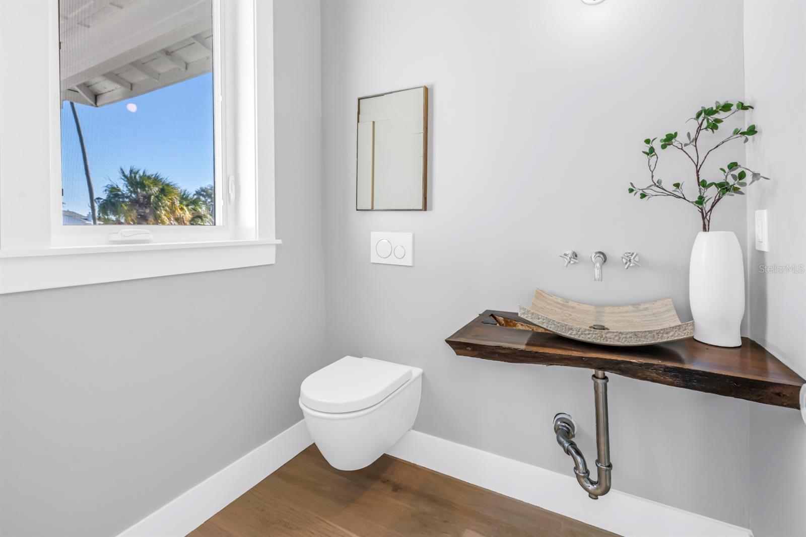 Powder Bath with Custom Vanity Top