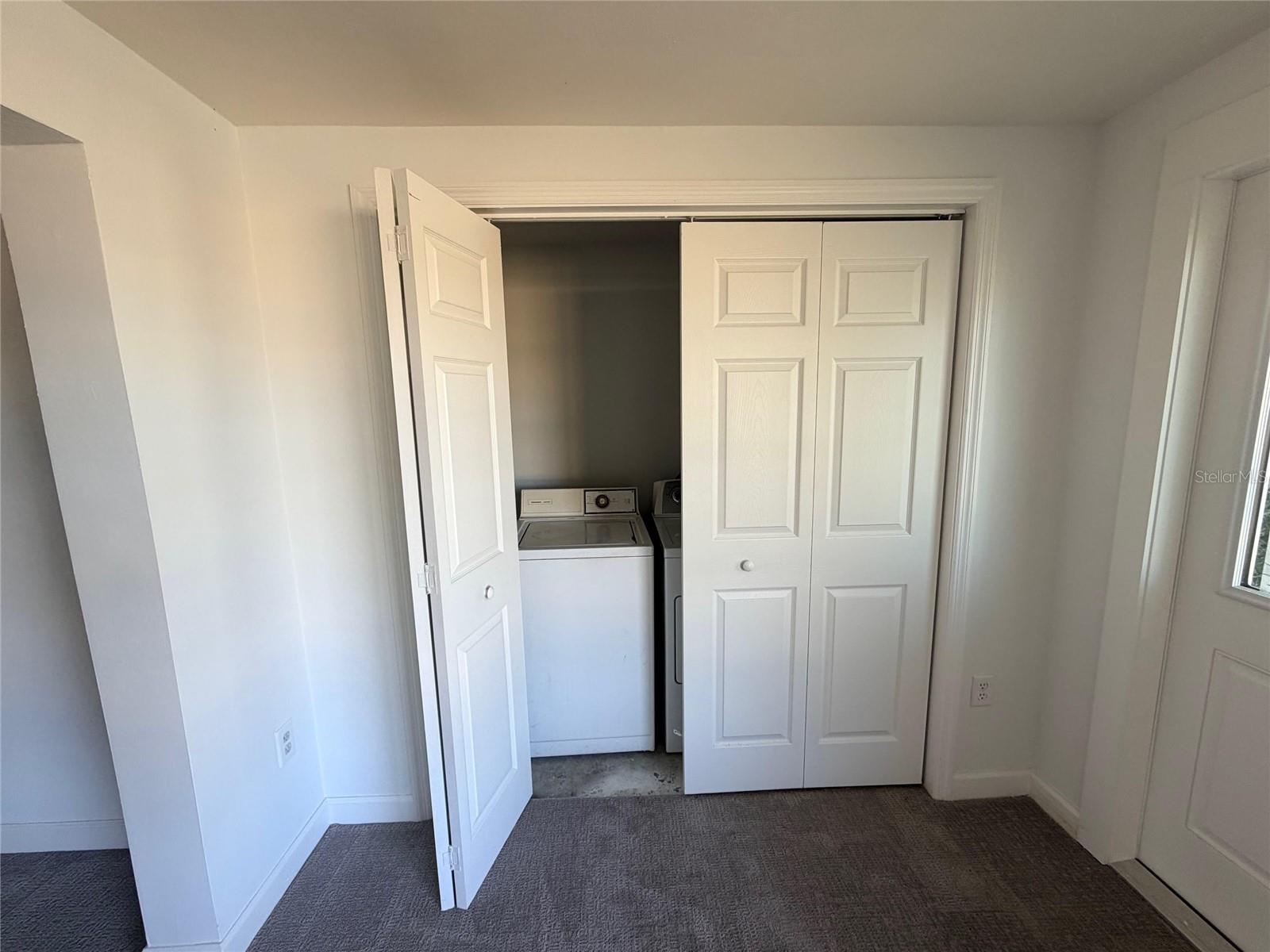 Laundry/storage closet