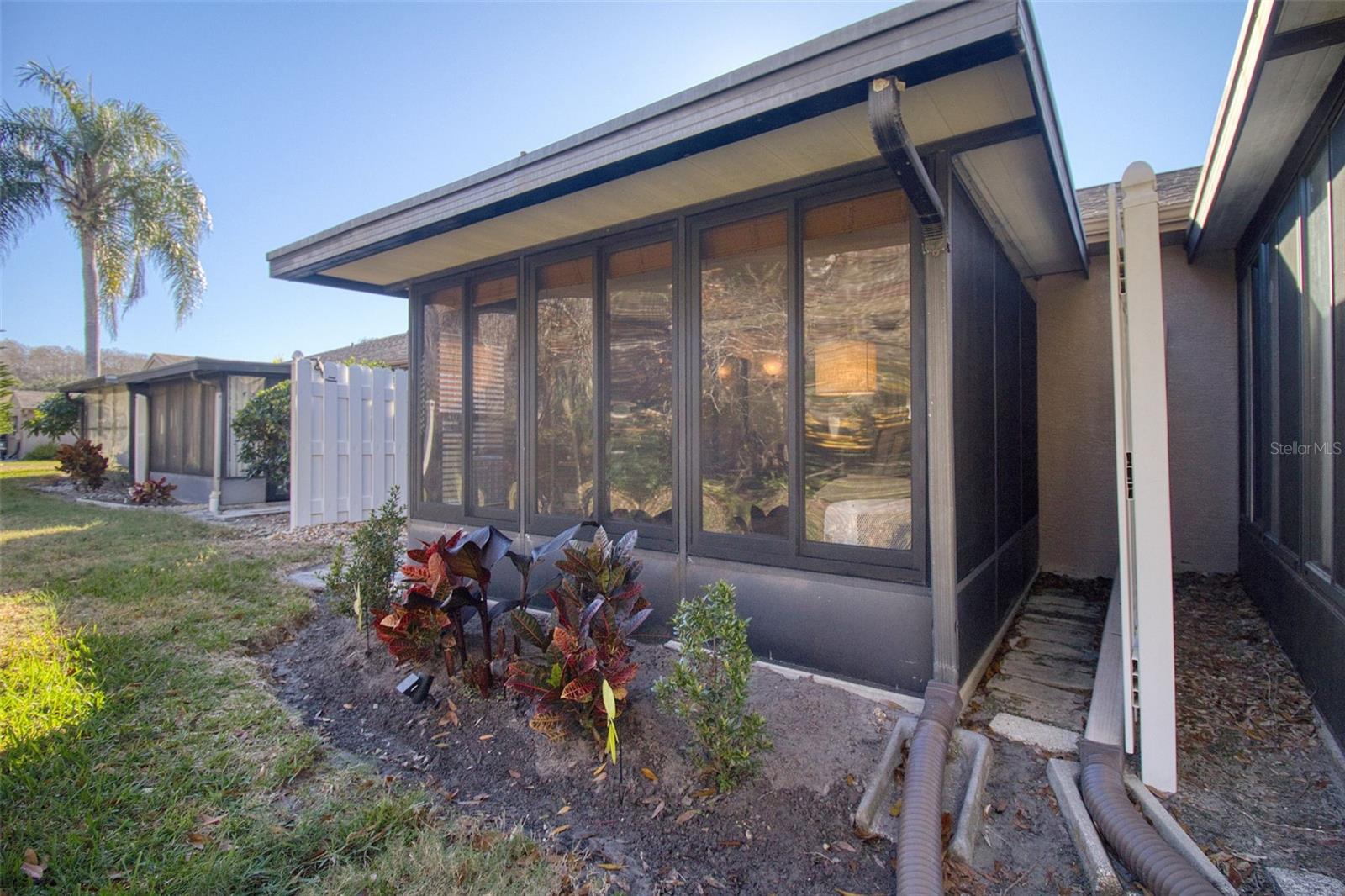 Back door to the lawn area