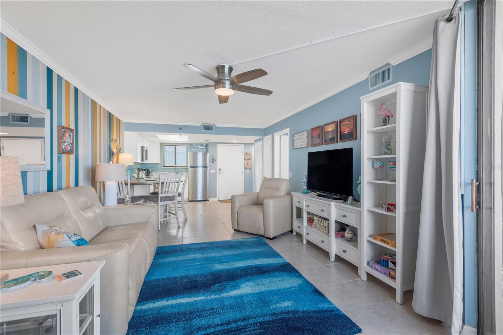 Lovely coastal elegance ~ this unit is being sold with furniture and decorative furnishings.
