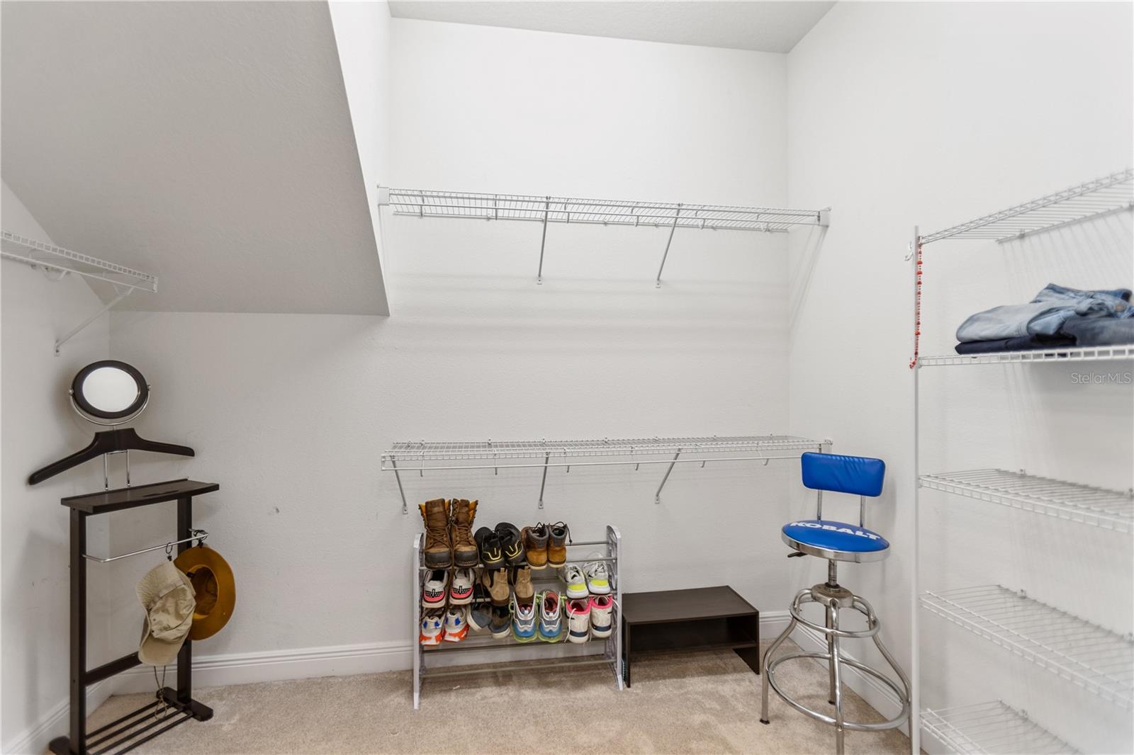 primary bedroom closet hers