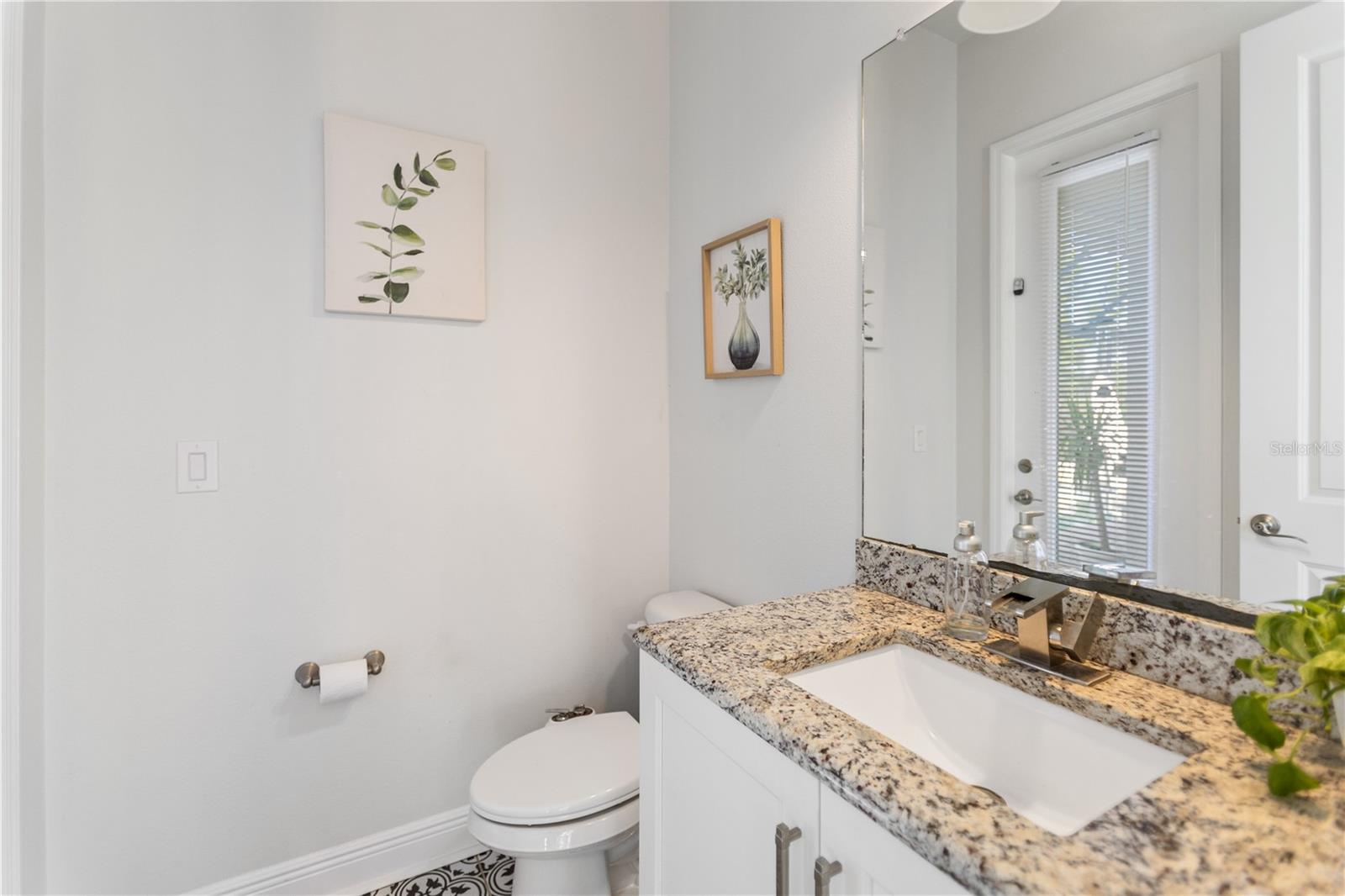 half bath convenient for pool