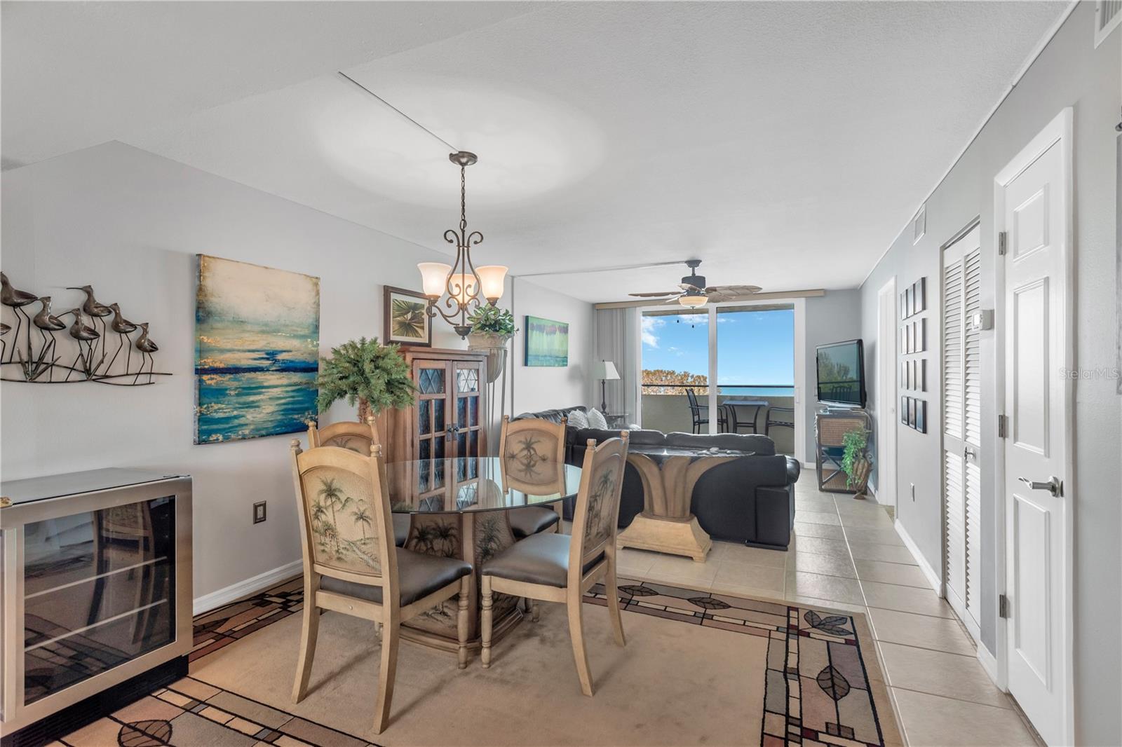 Another view of dining area going thru to Living Room.