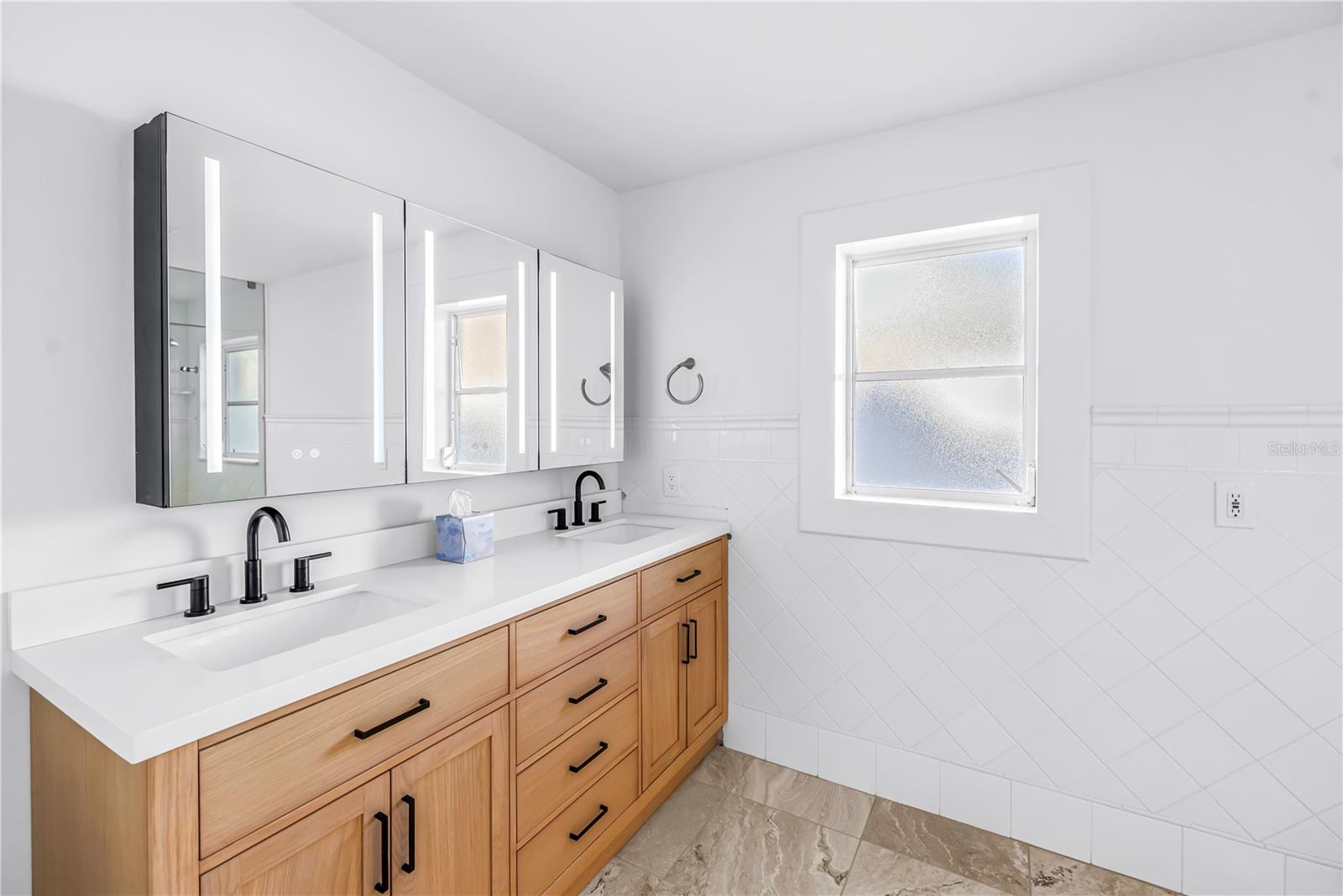 Primary bathroom - with plenty of room to add a luxury bathtub!