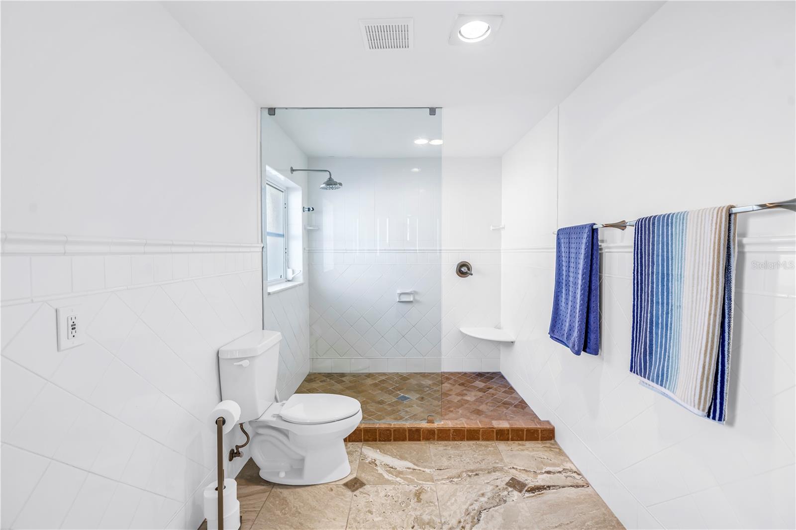 Primary bathroom - with plenty of room to add a luxury bathtub!