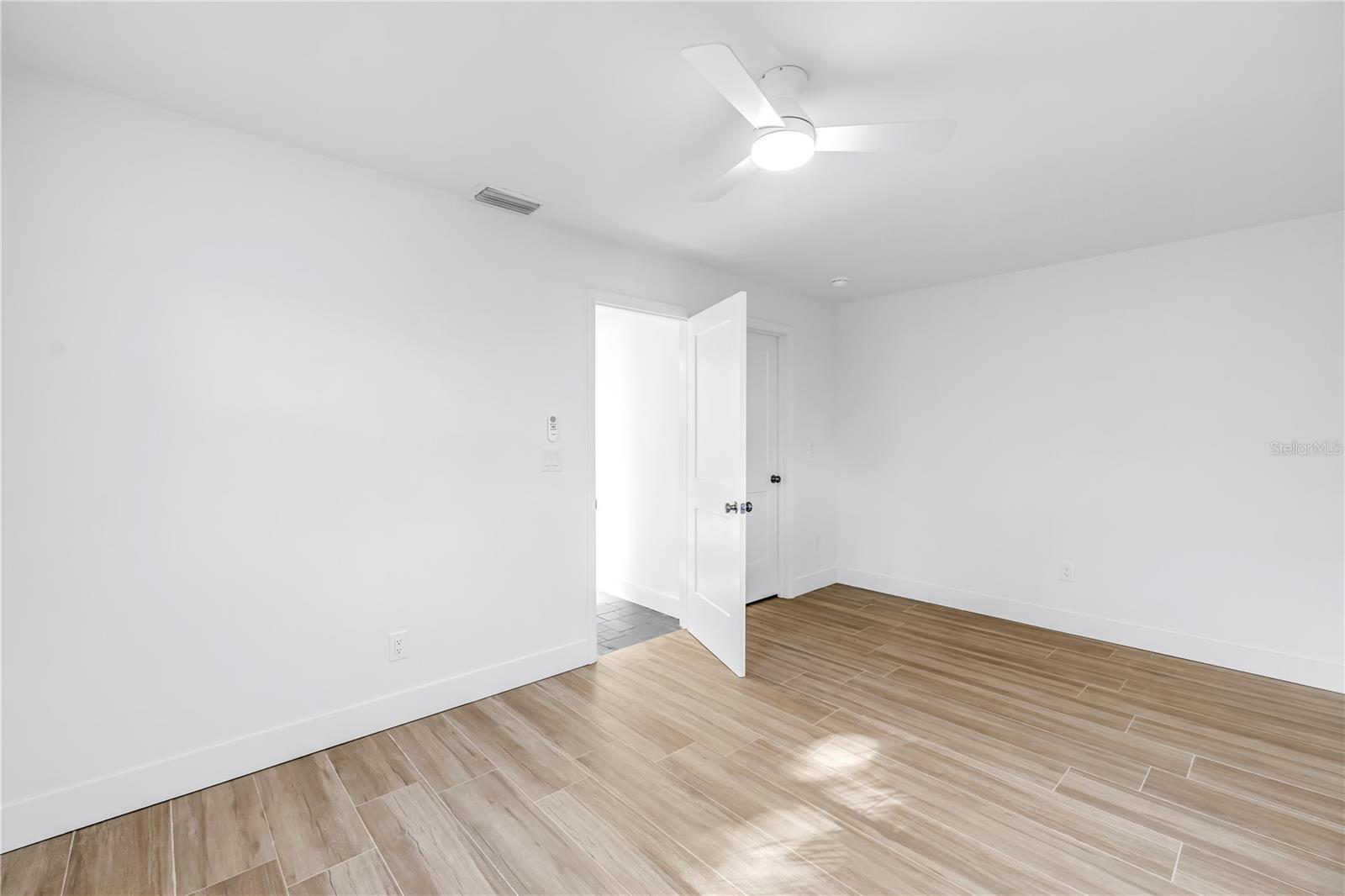 Third bedroom with built in closet