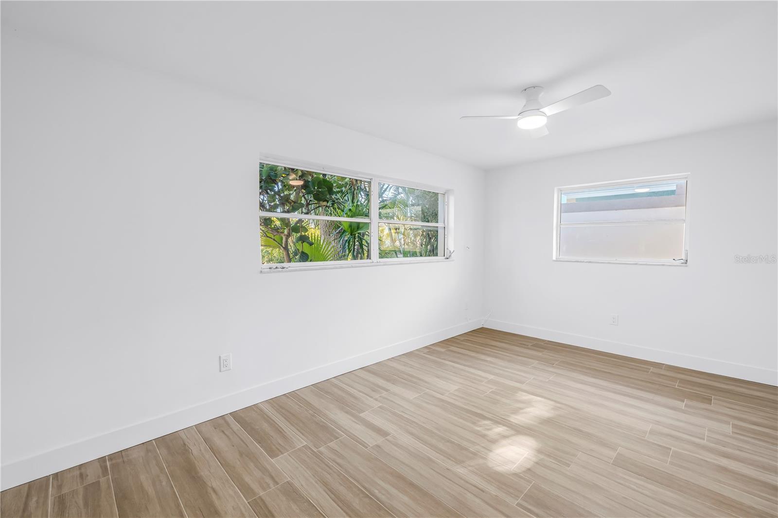 Third bedroom with built in closet