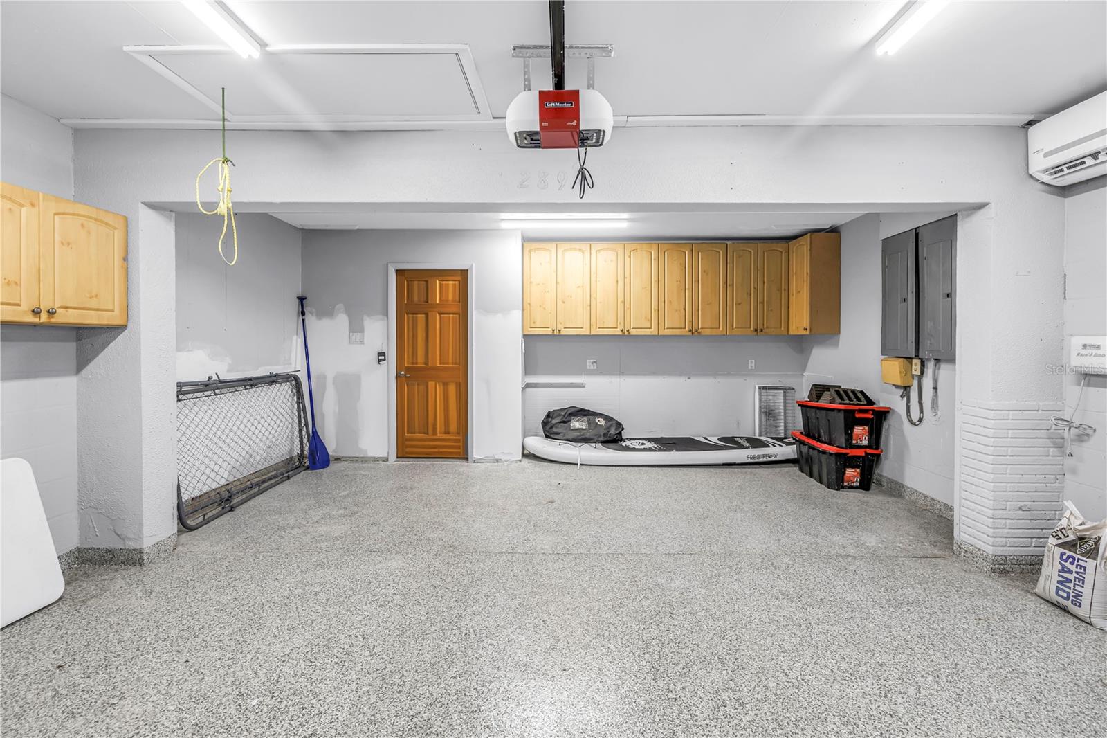 2 car garage with built in storage