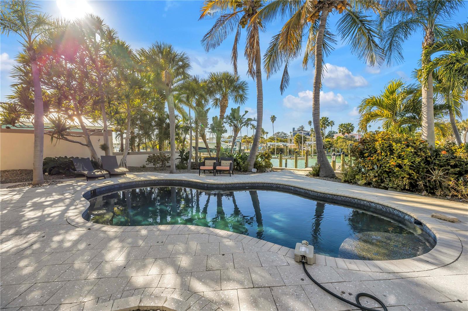 Heated salt water pool