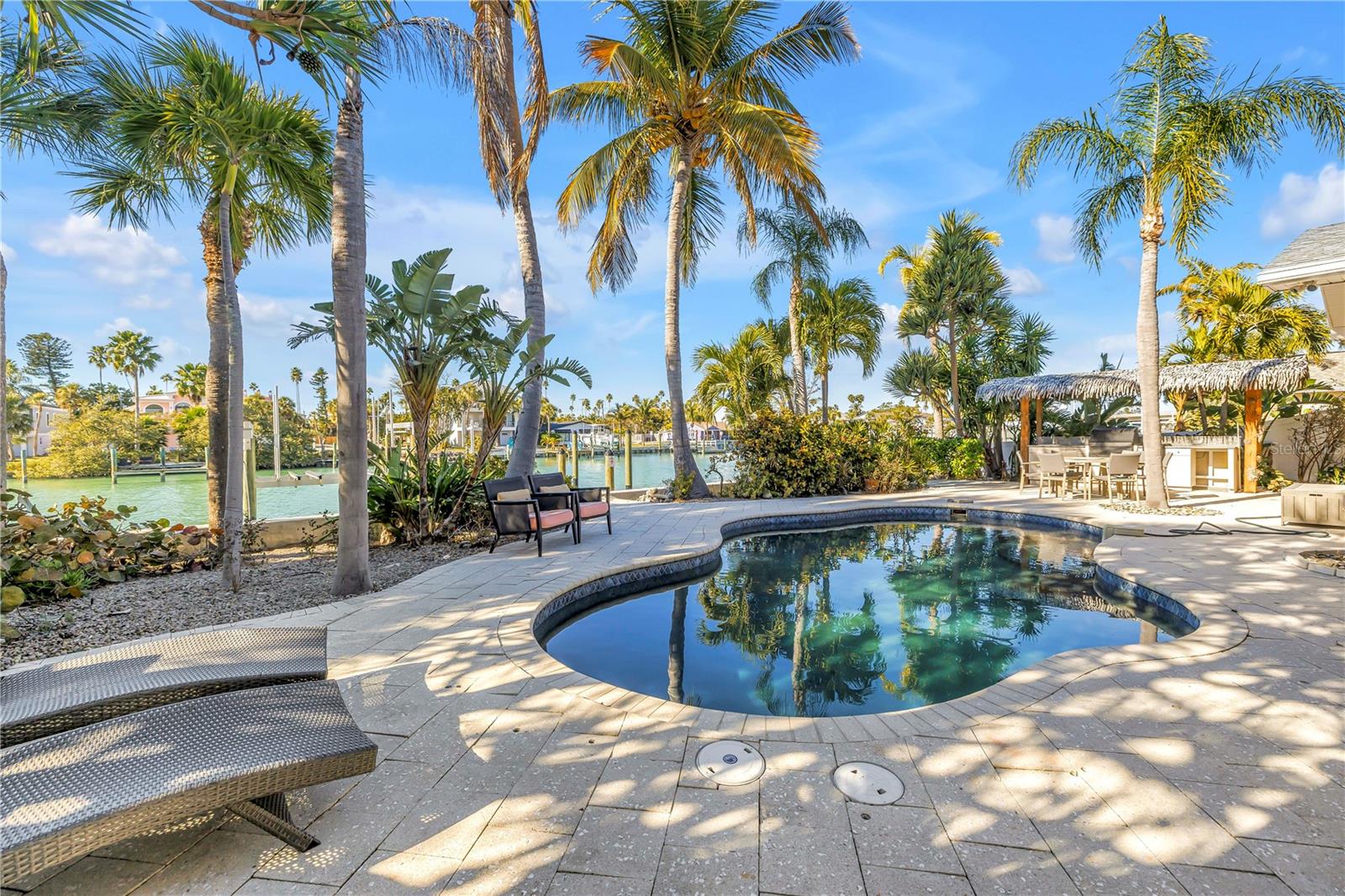 Heated salt water pool