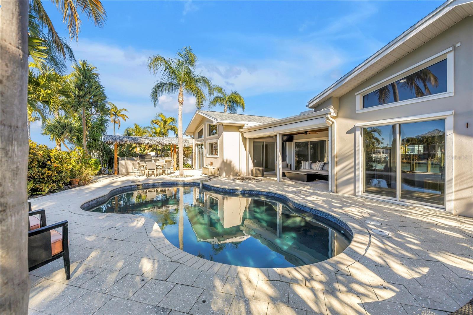 Heated salt water pool