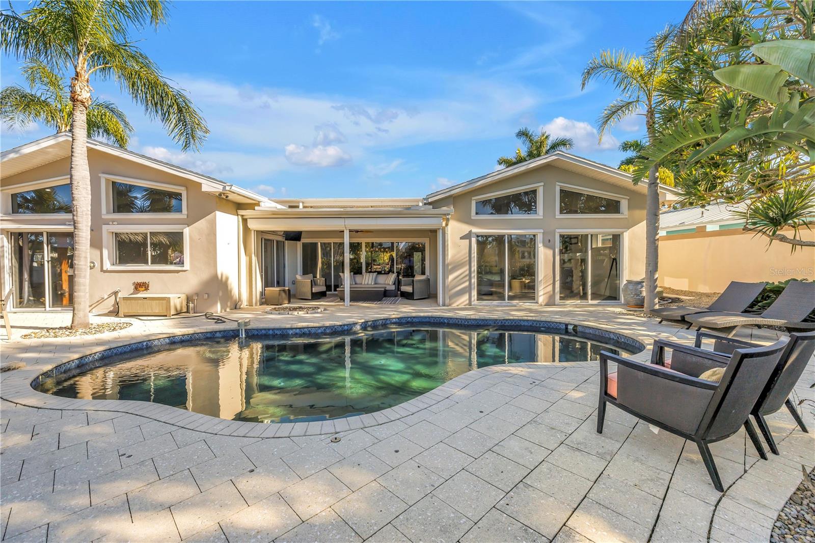 Heated salt water pool