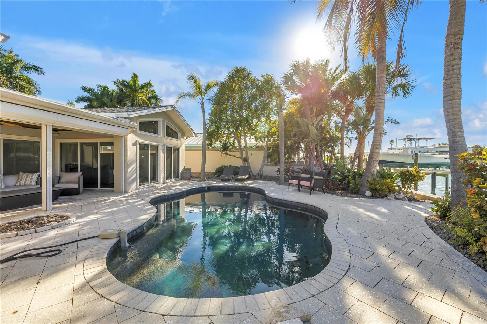 Heated salt water pool