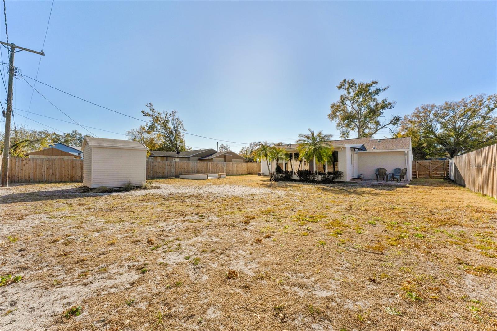 So much room for a pool, garden and/or playground.