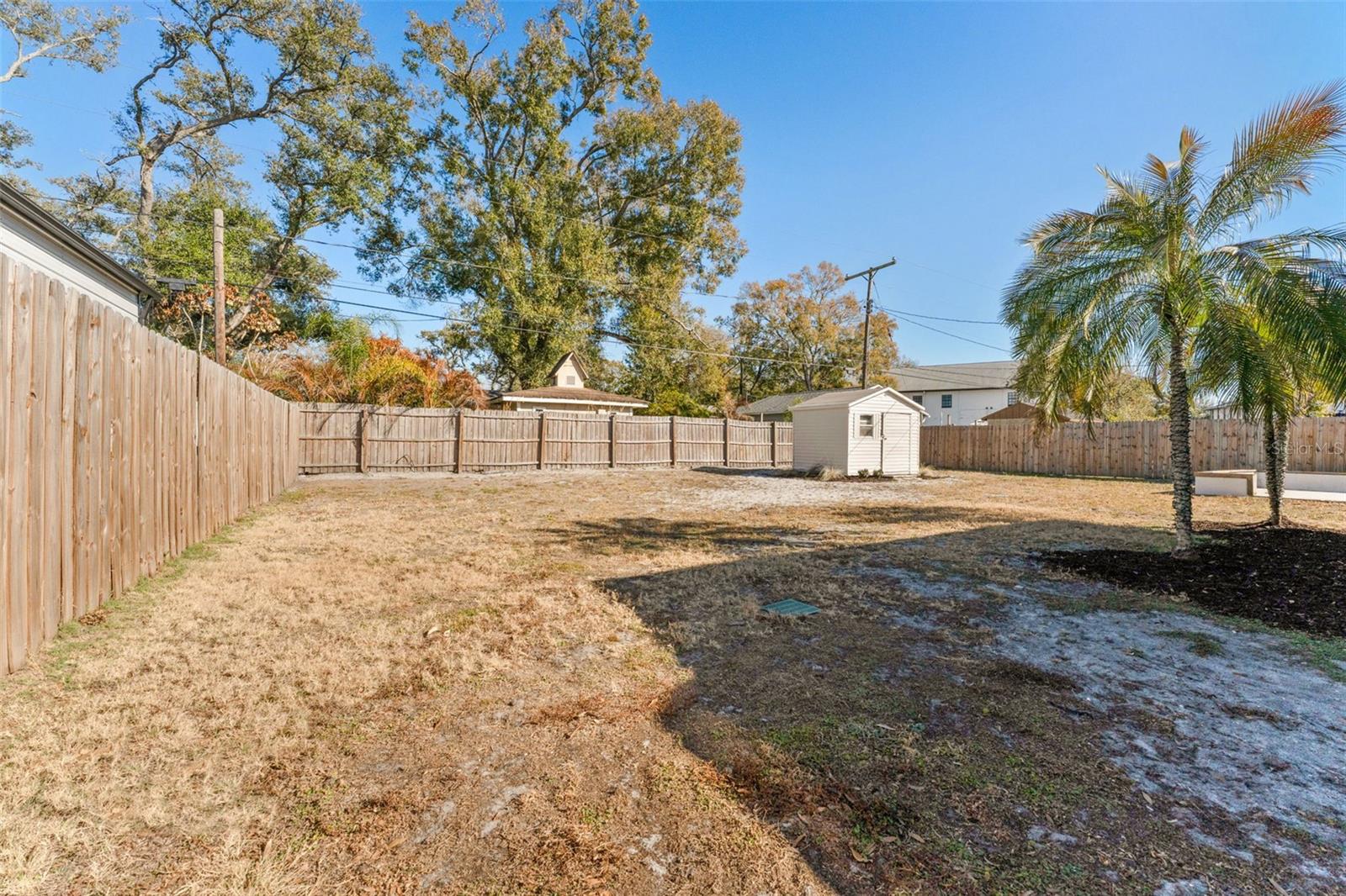 So much room for a pool, garden and/or playground.