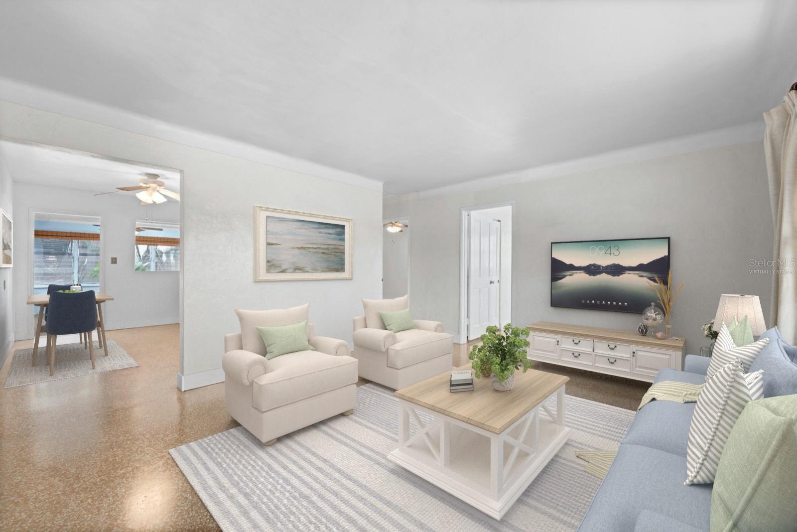 This photo is virtually staged